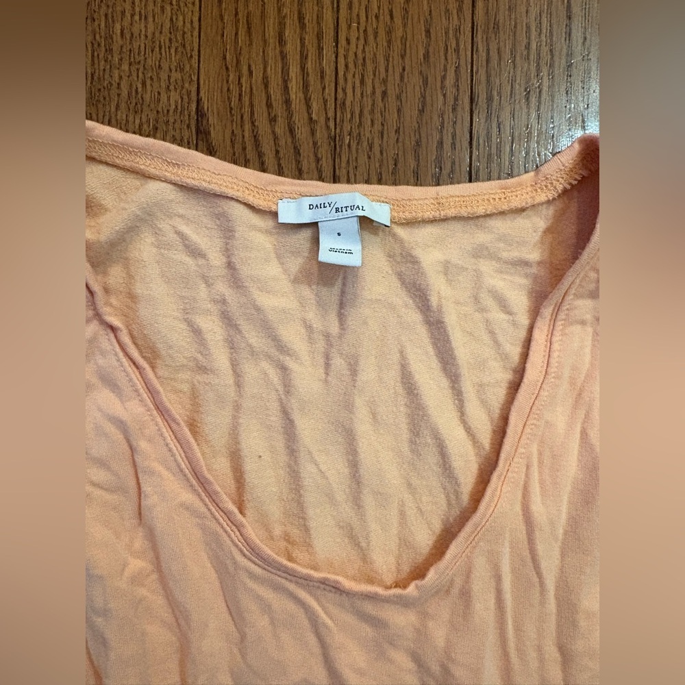 Daily Ritual Peach Romper - Picture 3 of 3